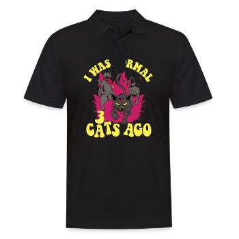 Chat Chats Amoureux Chat Propriétaire ChatOn - Polo Homme - noir - Devant - Kai (181cm)