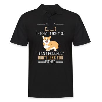 Pembroke Welsh Corgi Chiens Chiens - Polo Homme - noir - Devant - Kai (181cm)