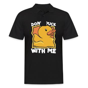 Rubber Ducks Bathroom Yellow Duck - Men's Polo Shirt - black - Front - Kai (181cm)
