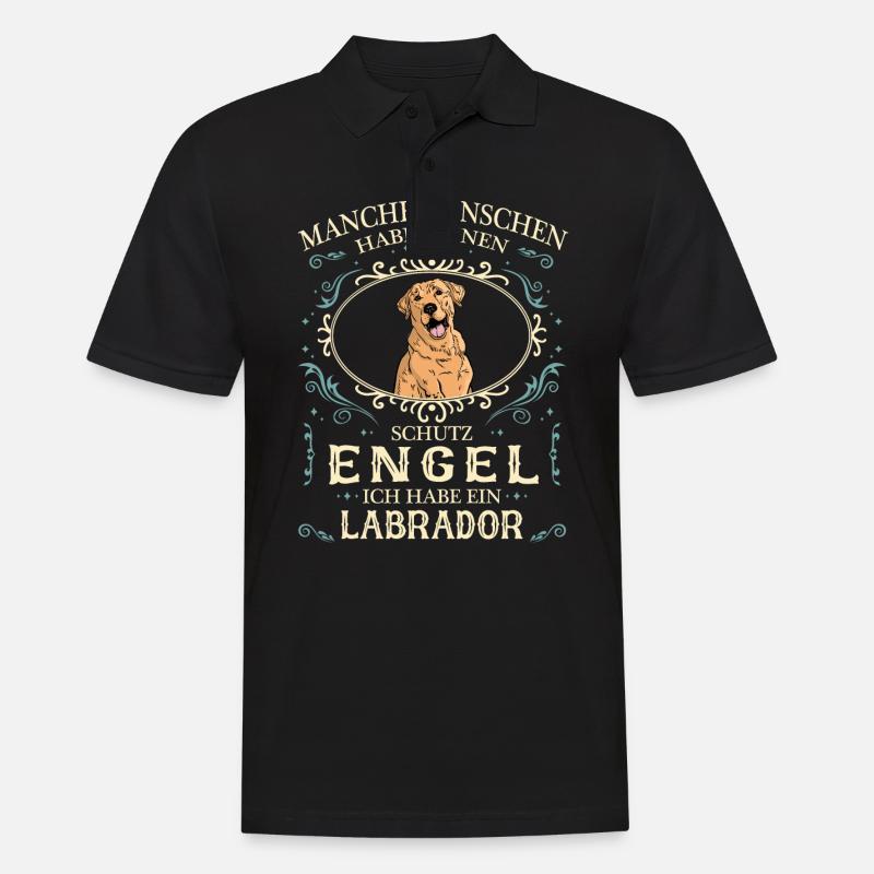 Labrador Hund Hundehalter - Männer Poloshirt - Schwarz