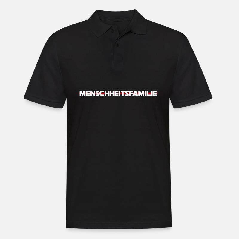 Friedenskultur beginnt bei uns! - Männer Poloshirt - Schwarz