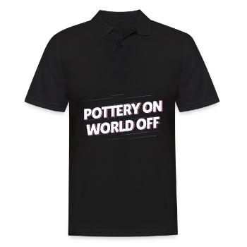 Potter Pottery - Men's Polo Shirt - black - Front - Kai (181cm)