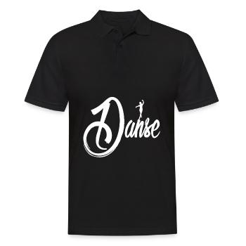 Tanzen Tänzer - Männer Poloshirt - Schwarz - Vorne - Kai (181cm)
