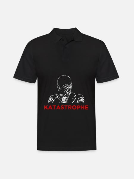 Katastrophe - Männer Poloshirt - Schwarz