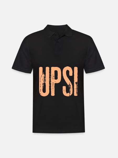 Upsi - Men's Polo Shirt - black