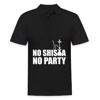 Keine Shisha Keine Party - Männer Poloshirt - Schwarz - Vorne - Kai (181cm)