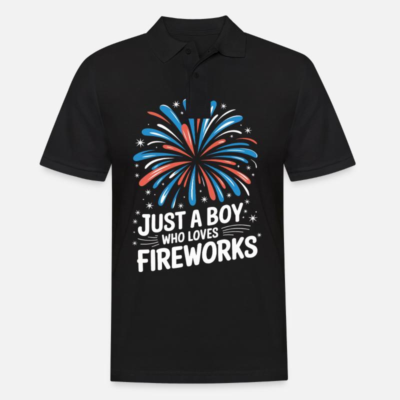 Pyrotechnie Feux d’artifice Pyrotechnie - Polo Homme - noir