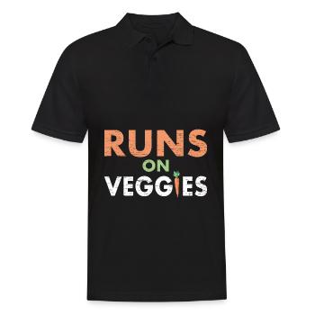 Le carburant végétalien est légume - Polo Homme - noir - Devant - Kai (181cm)