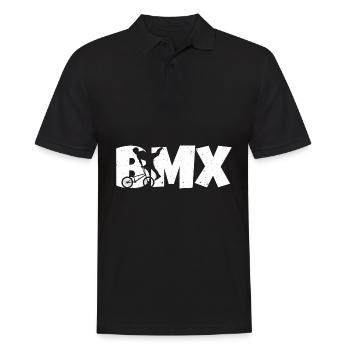 BMX Fahrrad Fans Geschenk Jungs Jugend Fahrrad BMX - Männer Poloshirt - Schwarz - Vorne - Kai (181cm)