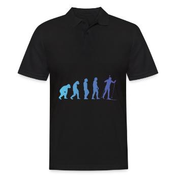 Biathlon Sports d’hiver Evolution Cadeau Biathlète - Polo Homme - noir - Devant - Kai (181cm)