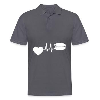 Sports d’hiver Équipe de hockey sur glace hockey - Polo Homme - charbon - Devant - Nico (186cm)