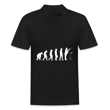 Dirigenten Musiker Band Evolution Dirigent Musik - Männer Poloshirt - Schwarz - Vorne - Kai (181cm)