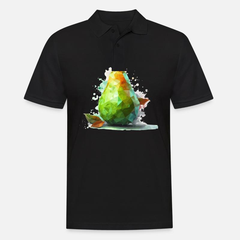 Poly Birne - Männer Poloshirt - Schwarz