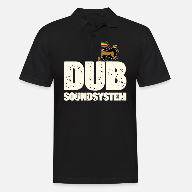 Dub Soundsystem - Männer Poloshirt - Schwarz
