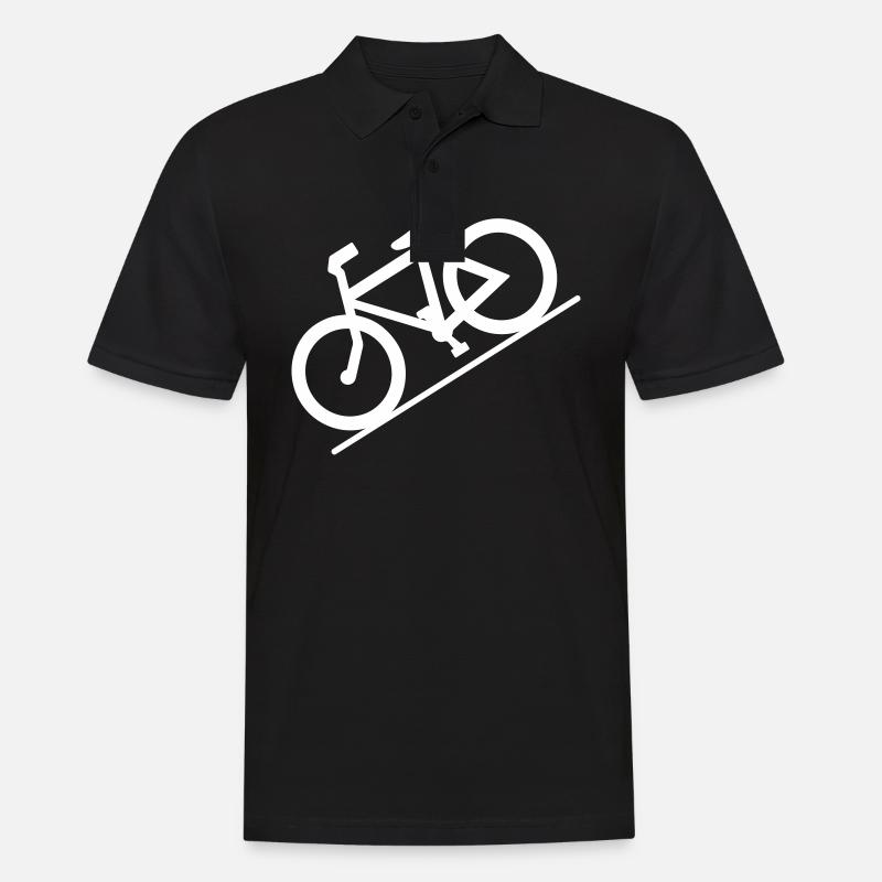 Fahrrad - Männer Poloshirt - Schwarz