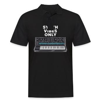 Retro Synth Vibes uniquement Conception de clavier - Polo Homme - noir - Devant - Kai (181cm)