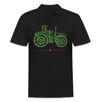 Tractor / tractor / tractor - Men's Polo Shirt - black - Front - Kai (181cm)