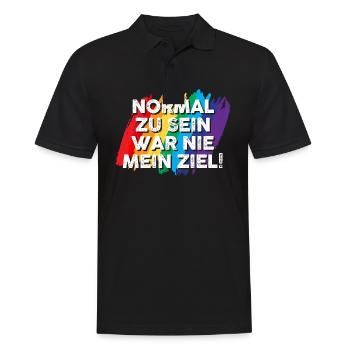 Schullehrerin Lehrerin - Männer Poloshirt - Schwarz - Vorne - Kai (181cm)