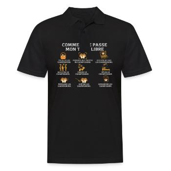 Champignon Cueillette Ramasseur Champignons - Polo Homme - noir - Devant - Kai (181cm)