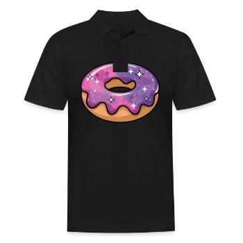 Beignet de la galaxie cosmique - Polo Homme - noir - Devant - Kai (181cm)