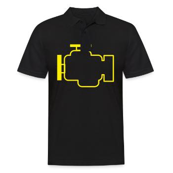 Control lamp fault in the engine exhaust system car - Men's Polo Shirt - black - Front - Kai (181cm)