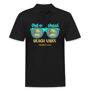 Ambiance de plage hors de l’école Été2024 - Polo Homme - noir - Devant - Kai (181cm)