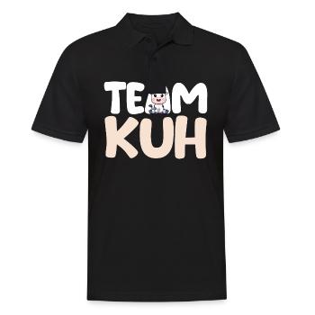 Kuh Landwirt Bauernhof Kühe - Männer Poloshirt - Schwarz - Vorne - Kai (181cm)