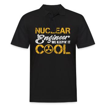 Nuclear Engineer We keepin' it cool - Männer Poloshirt - Schwarz - Vorne - Kai (181cm)