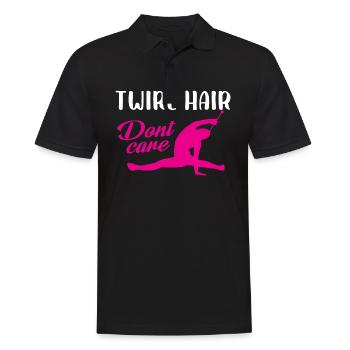 Tourbillonner les cheveux Ne vous en souciez pas - Polo Homme - noir - Devant - Kai (181cm)