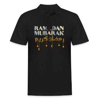 Ramadan Mubarak - Men's Polo Shirt - black - Front - Kai (181cm)