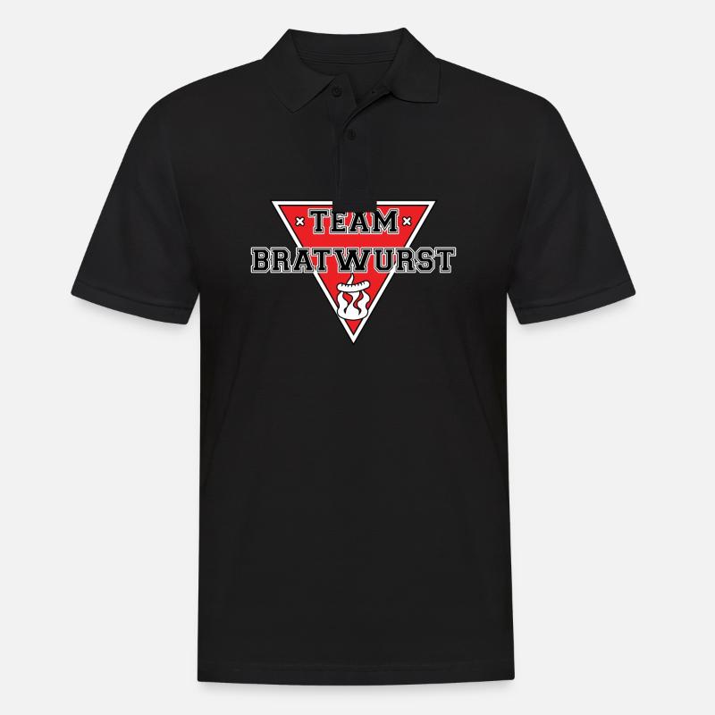 team Bratwurst (rot) - Männer Poloshirt - Schwarz