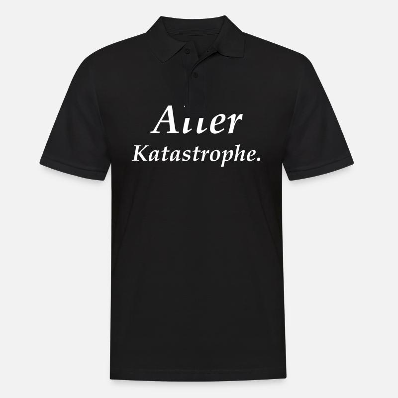 Alter Katastrophe. - Männer Poloshirt - Schwarz