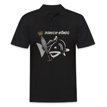 Dorschkönig - Männer Poloshirt - Schwarz - Vorne - Kai (181cm)