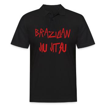 BrasilianischeJiu-Jitsu Slay BJJ - Männer Poloshirt - Schwarz - Vorne - Kai (181cm)