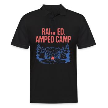 Ramped Amped Camp Camping Party Camper - Polo Homme - noir - Devant - Kai (181cm)