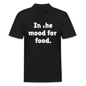 In the mood for food - Men's Polo Shirt - black - Front - Kai (181cm)