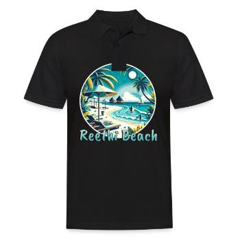 Reethi Beach Maldives Sunset - Men's Polo Shirt - black - Front - Kai (181cm)