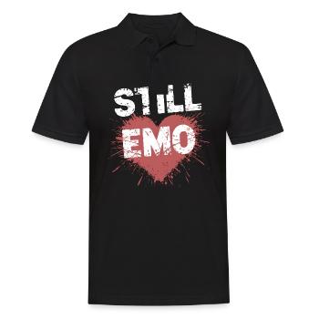 Toujours Emo ! Emo Goth Alternative - Polo Homme - noir - Devant - Kai (181cm)