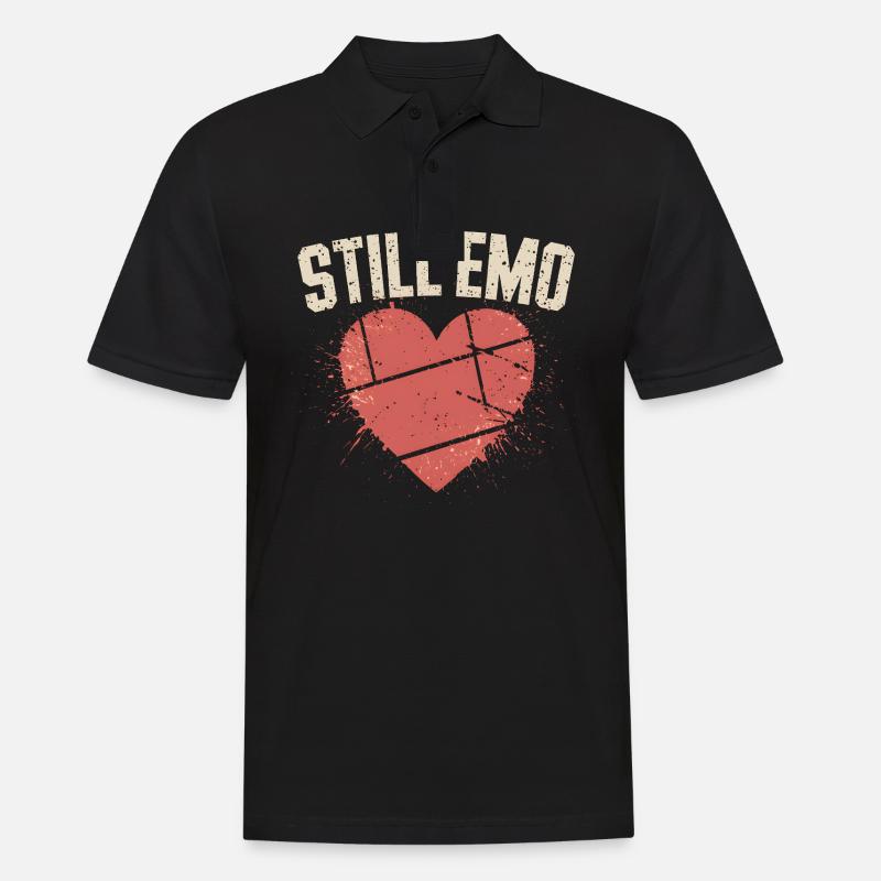 Still Emo! Emo Goth Alternative - Männer Poloshirt - Schwarz