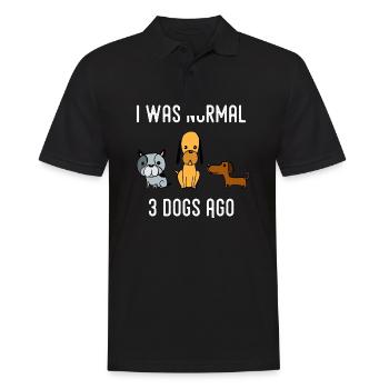 Dog dog lover pet dog owner gift - Men's Polo Shirt - black - Front - Kai (181cm)