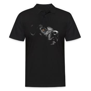 Labrador - Men's Polo Shirt - black - Front - Kai (181cm)