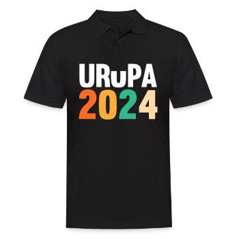 Werdender Uropa 2037 - Männer Poloshirt - Schwarz - Vorne - Kai (181cm)