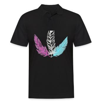 trans spring - Men's Polo Shirt - black - Front - Kai (181cm)
