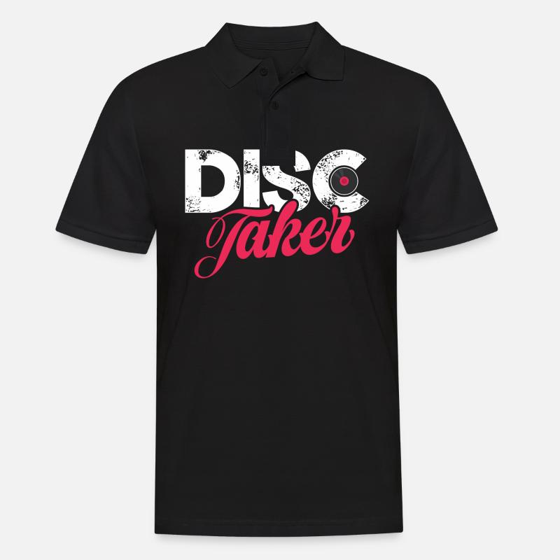 Preneur de disque - Polo Homme - noir