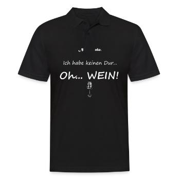 Durst, weiß - Männer Poloshirt - Schwarz - Vorne - Kai (181cm)