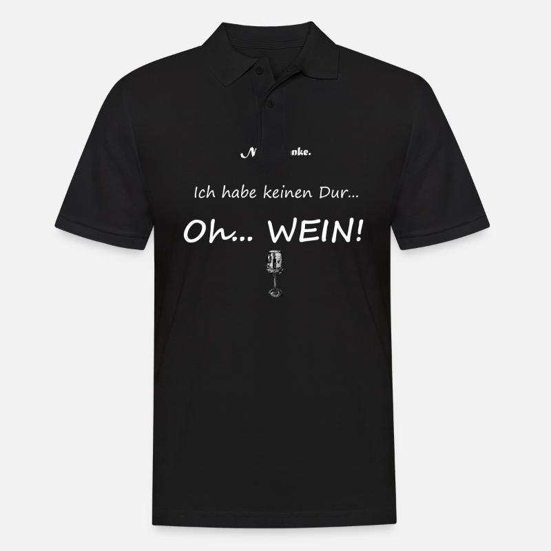 Durst, weiß - Männer Poloshirt - Schwarz