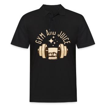 Drôle de gymnase Citation Gym et jus - Polo Homme - noir - Devant - Kai (181cm)