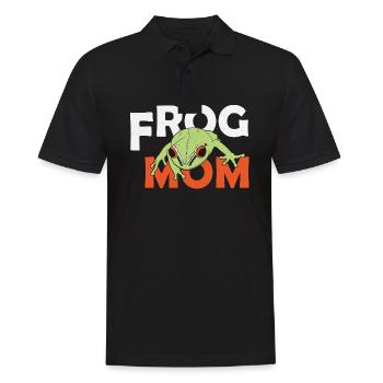 Red-eyed Coqui Frog Eleutherodactylus antillensis - Männer Poloshirt - Schwarz - Vorne - Kai (181cm)