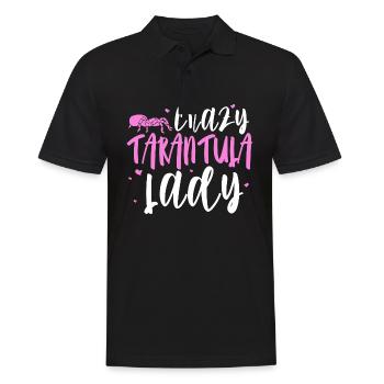 Tarantula Girl - Spider Arachnid Lover Tarantula - Men's Polo Shirt - black - Front - Kai (181cm)