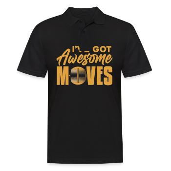 I've Got Awesome Moves Strategy Dice Game - Men's Polo Shirt - black - Front - Kai (181cm)